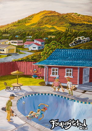 Hoodlum Pool Party by Peter Pierce