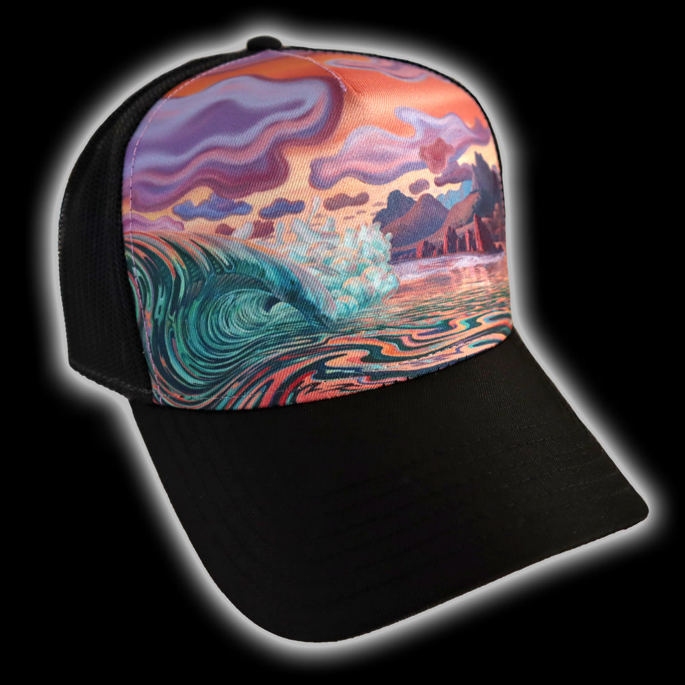 Blackskies TRUCKER - Cappellino - white blue/blu Blackskies TRUCKER - Cappellino - white blue/blu