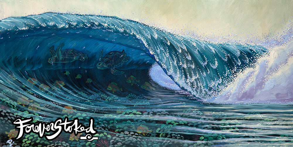 Tubin' Turtles by Peter Pierce